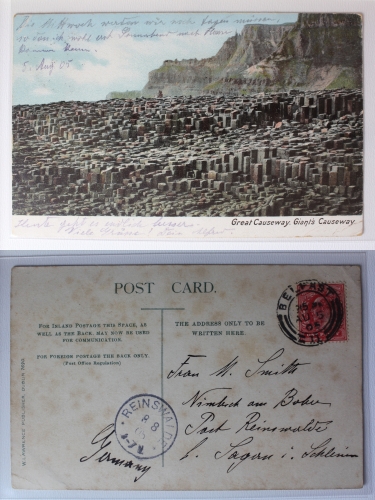 AK Nordirland Great Causeway 1905 gebraucht #PA439