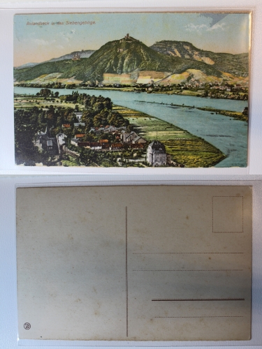 AK Rolandseck mit Siebengebirge Rhein ungebraucht #PA500