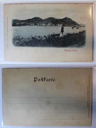 AK Königswinter vom Rhein Damper Fotografie ungebraucht #PA503
