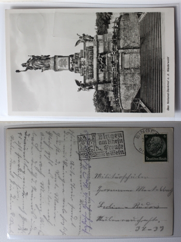 AK Bingen am Rhein Nationaldenkmal Niederwald Fotografie gebraucht #PA506