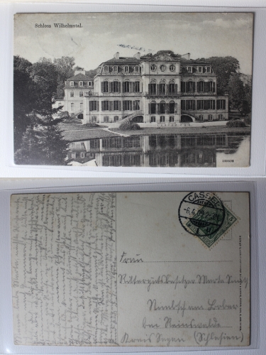 AK Schloss Wilhelmstal 1909 gebraucht #PA511