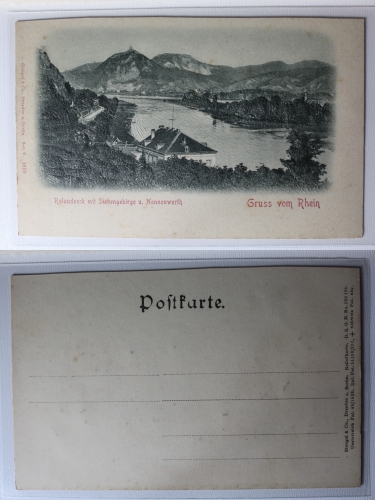 AK Rolandseck und das Siebengebirge und Nonnenwerth ungebraucht #PA534
