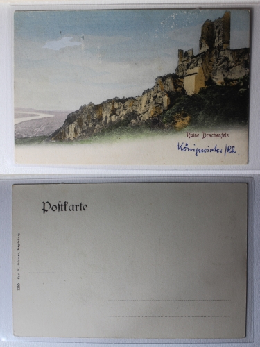 AK Ruine Drachenfels ungebraucht #PA539