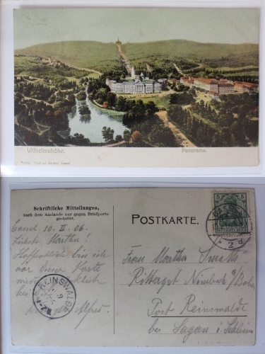 AK Wilhelmshöhe Panorama 1906 gebraucht #PA600