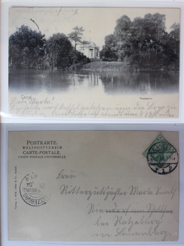 AK Kassel Auebassin 1904 gebraucht #PA617