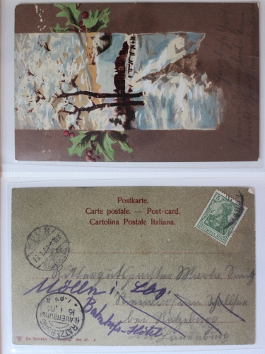 AK Italien Grußkarte 1904. gebraucht #PA627