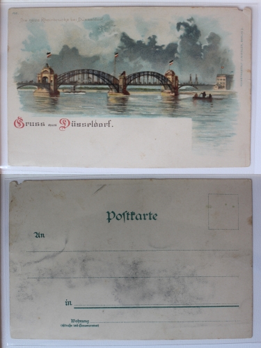 AK Düsseldorf Die neue Rheinbrücke bei Düsseldorf ungebraucht #PA675