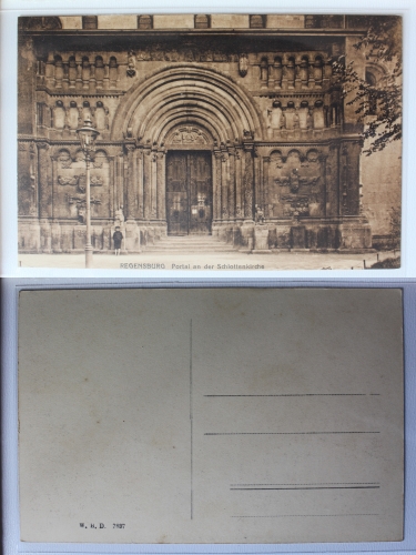 AK Regensburg Portal an der Schlottenkirche ungebraucht #PA684