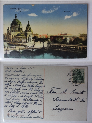 AK Berlin Dom und Museum 1915 gebraucht #PA699