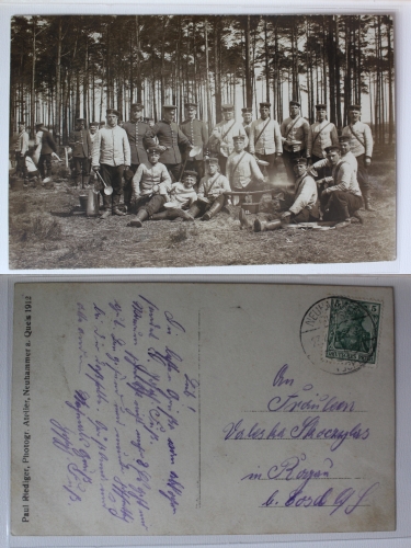 AK Niederschlesien Truppenübungsplatz Neuhammer Soldaten gebraucht #PC103