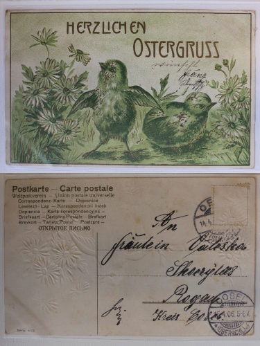 AK Herzlichen Ostergruß 1906 gebraucht #PC112