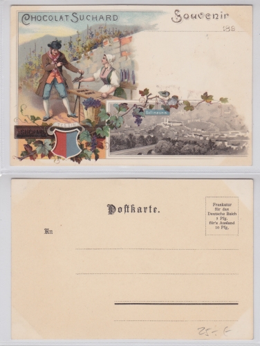 AK Tessin Chocolat Suchard Bellinzona ungebraucht #PC314