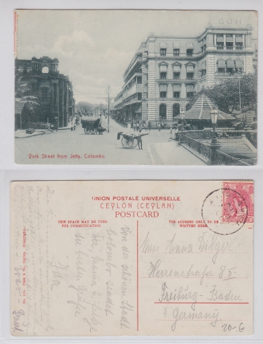 AK Jetty (Colombo) York Street gebraucht #PC326