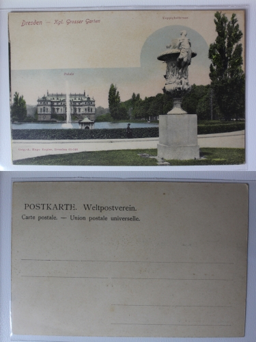 AK Dresden Kgl. Großer Garten - Ueppigkeitsvase ungebraucht #PA790