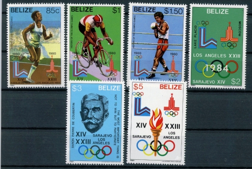 Belize 563-568 postfrisch