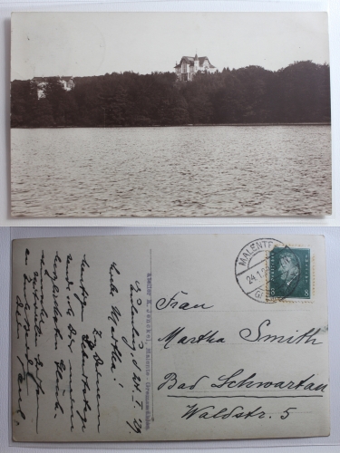 AK Malente Haus am See 1929 gebraucht #PA945