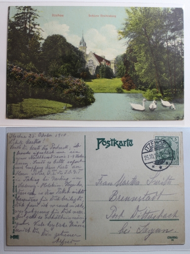 AK Itzehoe Schloss Breitenburg 1910 gebraucht #PA946