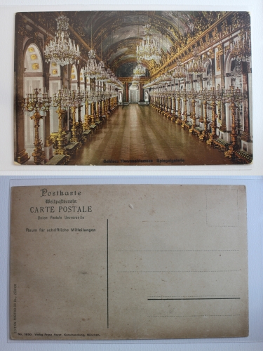 AK Herreninsel Schloss Herrenchiemsee Spiegelgalerie ungebraucht #PB001