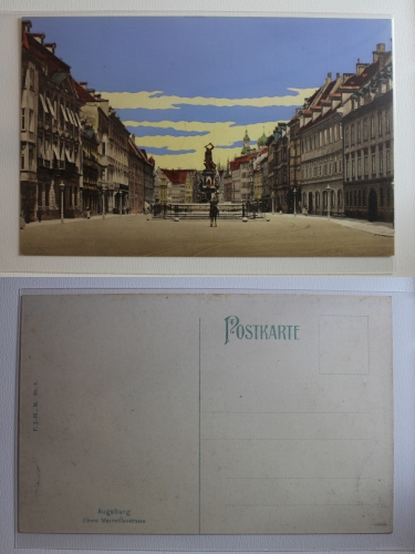 AK Augsburg Obere Maximilianstrasse ungebraucht #PB033