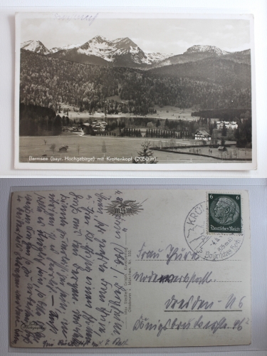 AK Bramsee (bayr. Hochgebirge) mit Krottenkopf (2.050m) gebraucht #PB043