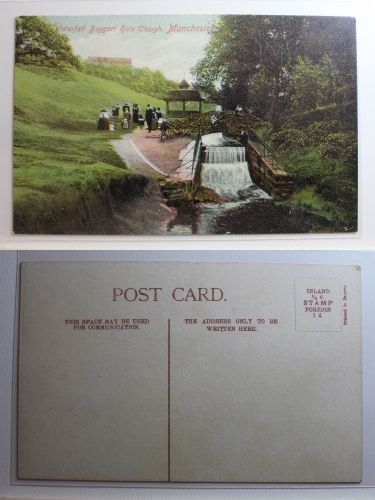 AK Manchester Waterfall Boggart hole Clough. ungebraucht #PB157