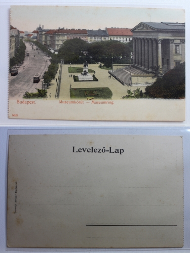 AK Budapest Museumsring ungebraucht #PB328