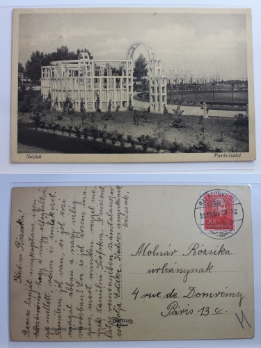 AK Siòfok Parkrészlet 1935 gebraucht #PB354