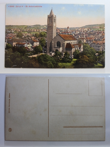 AK Zürich St. Antoniuskirche ungebraucht #PB368