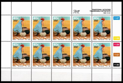 Südafrika Bophuthatswana 250 postfrisch Kleinbogen #DFG16