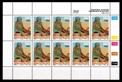 Südafrika Bophuthatswana 251 postfrisch Kleinbogen #DFG17