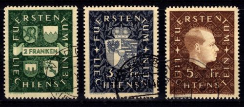 Liechtenstein 183-185 gestempelt