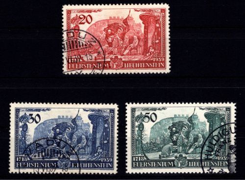 Liechtenstein 180-182 gestempelt #DHE91