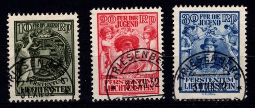 Liechtenstein 116-118 gestempelt #DHE97