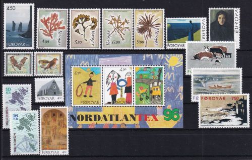 Färöer 291-309 postfrisch Jahrgang 1996 komplett #DHM07
