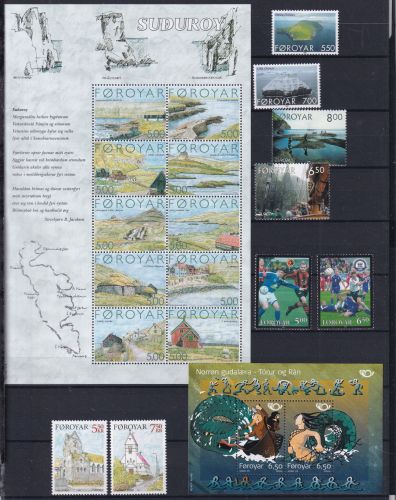 Färöer 473-512 postfrisch Jahrgang 2004 komplett inkl. Block #DHM15