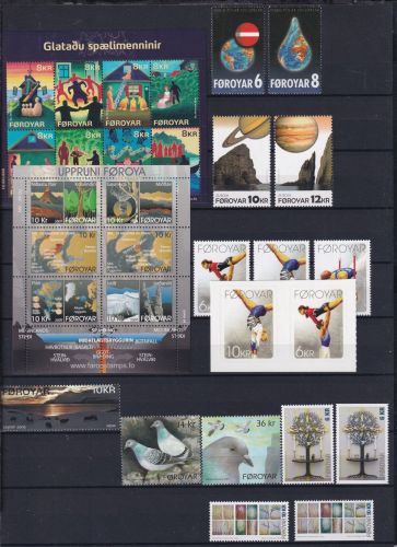 Färöer 659-686 postfrisch Jahrgang 2009 komplett mit SK #DHM20