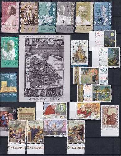 Vatikan 1629-1660 postfrisch Jahrgang 2009 komplett mit Blockeinzelm. #DHM22