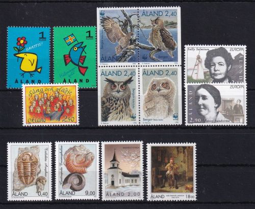 Finnland Alandinseln 107-119 postfrisch Jahrgang 1996 komplett #DHM36
