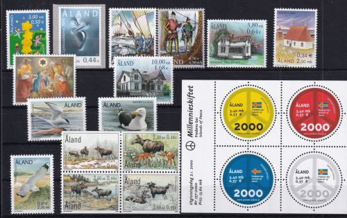 Finnland Alandinseln 164-182 postfrisch Jahrgang 2000 komplett mit SK #DHM40