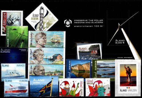 Finnland Alandinseln 304-320 postfrisch Jahrgang 2009 kompl. m. SK&Block. #DHM49