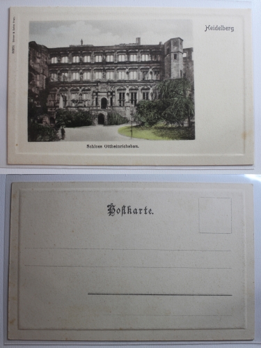 AK Heidelberg Schloss Ottheinrichsbau ungebraucht #PB513