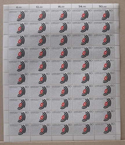 Bund 50er Bogen 1088 postfrisch Formnummer 2 #KB280