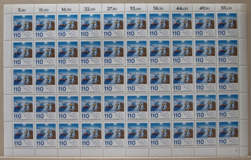 Bund 50er Bogen 1100 postfrisch Formnummer 2 #KB286