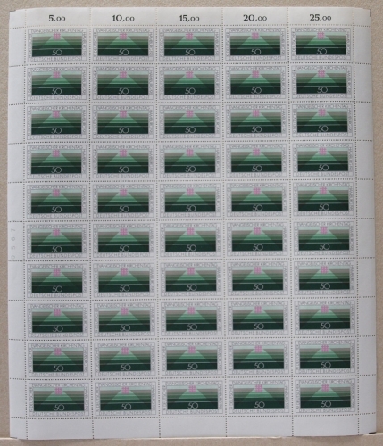 Bund 50er Bogen 1098 postfrisch Bogenzählnummer #KB287