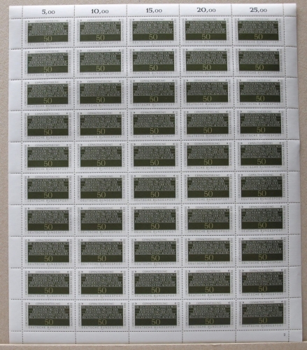 Bund 50er Bogen 1106 postfrisch Formnummer 2 #KB292