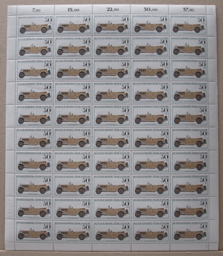 Bund 50er Bogen 1124 postfrisch Formnummer 1 #KB305