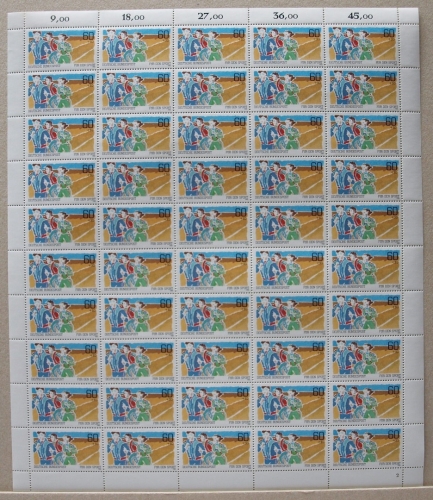 Bund 50er Bogen 1127 postfrisch Formnummer 2 #KB306