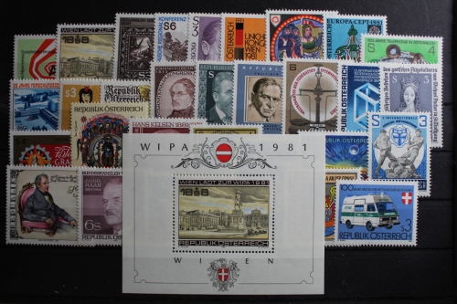Österreich Jahrgang 1981 mit 1664-1694 postfrisch