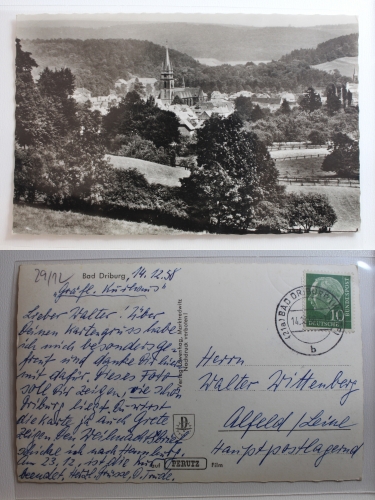 AK Bad Dirburg Stadtansicht 1958 gebraucht #PB567