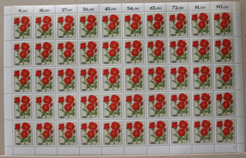 Bund 50er Bogen 1153 postfrisch Formnummer 2 #KB315